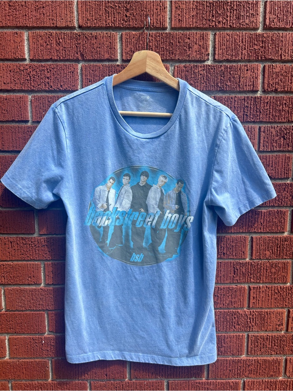 Backstreet Boys Graphic Band T-Shirt | Size Small | Blue Retro Tee